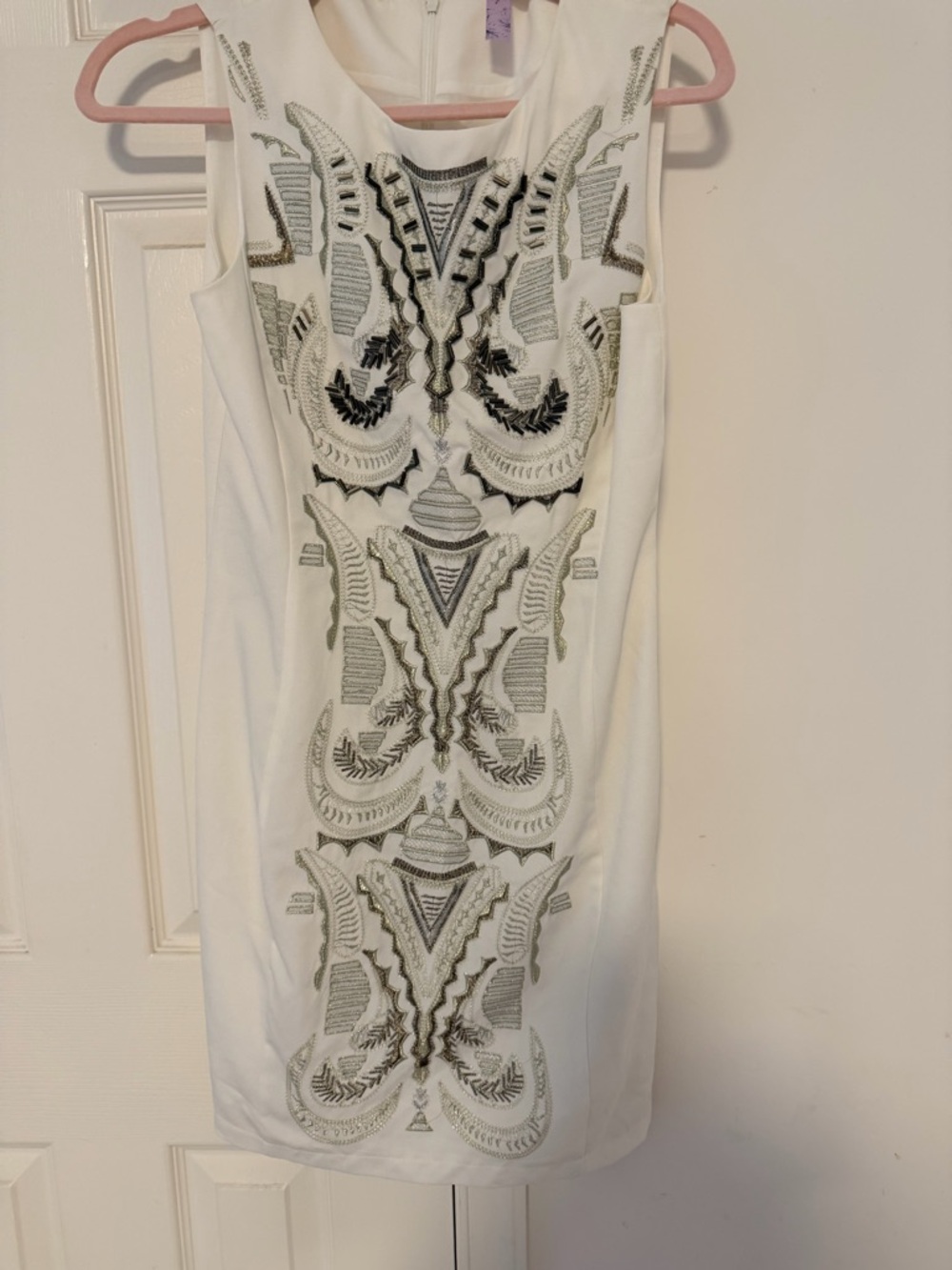 Alta White Beaded Dress